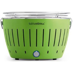 LotusGrill Classic Hybrid Tafelbarbecue - Ø350mm - Groen - Groen / 35W x 23,5H x 35L cm / Metaal