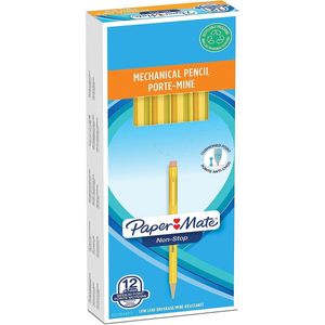 12x Paper Mate Non-Stop vulpotlood HB medium 0,7 mm