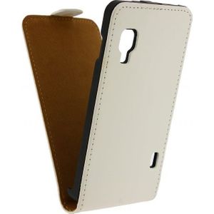 Mobilize Ultra Slim Flip Case LG Optimus L5 II E460 Wit