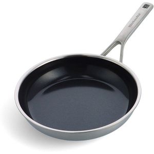 KitchenAid Multi-Ply koekenpan ø24cm - RVS - inductie - anti-aanbak - PFAS-vrij