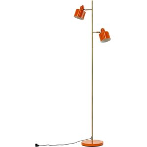 Dyberg Larsen - Ocean - Vloerlamp - Oranje - Metaal - Verstelbare Lampkoppen
