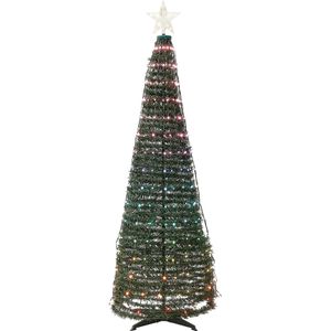 Beliani SAARLOQ - LED kerstboom - Groen - 160 cm -  Synthetisch materiaal