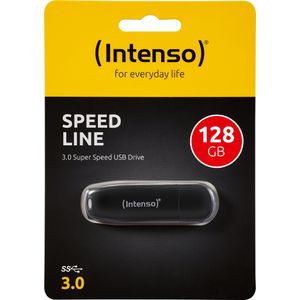 Intenso USB 3.0 stick 128GB, Speed Line, zwart type A, (R) 70MB/s, retail blister