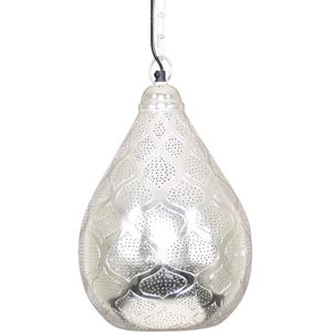 Oosterse Hanglamp Lamya Zilver Ø 23 x 36cm