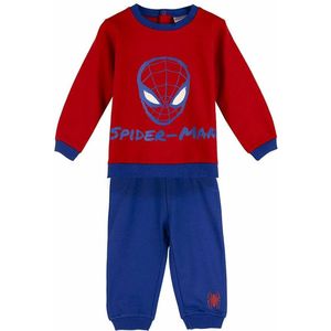 Joggingpak voor kinderen Spider-Man Rood Blauw Maat 18 maanden