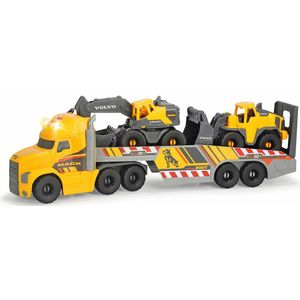 Dickie Toys Mack/Volvo - Graafmachine en -lader - 70 cm - Licht & Geluid - Speelgoedvoertuig