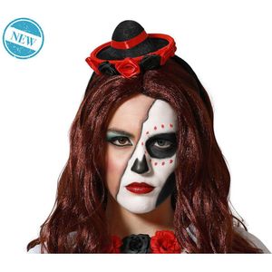 hoofdband Rood/Zwart Hoed Mini Halloween