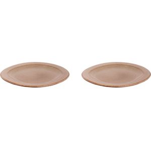 Palmer Bord Earth 21 cm Bruin Stoneware 2 stuk(s)