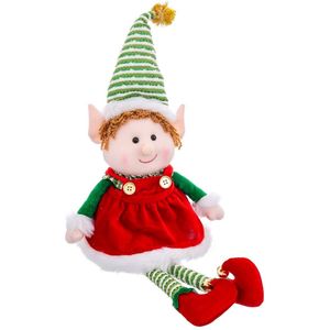 Kerstversiering Multicolour Foam Weefsel Meisje Elf 40 cm