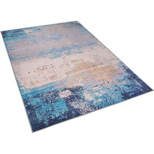 INEGOL - Vloerkleed - Blauw - 140 x 200 cm - Polyester