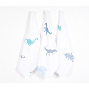 Dino Printed Handloom Kitchen Towels (set of 3)