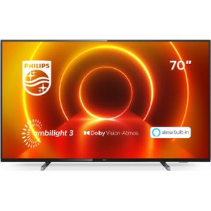 PHILIPS 70PUS8105/12 - SMART-TV 70 inch - 4K HDR Ambilight - Zilver