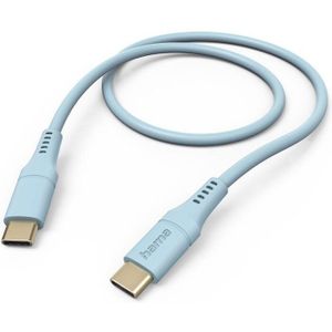 Hama Oplaadkabel Flexible USB-C - USB-C 1,5 M Silicone Blauw