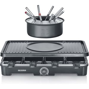 Severin - RG 2347 - Gourmetset & Fondue-pan - Zwart - 8 Personen