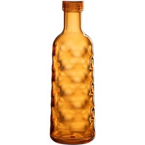J-Line fles Gehamerd In Giftbox - kunststof - oranje