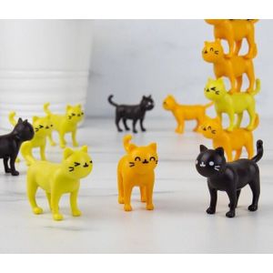 Gift Republic Catastrophe katten stapelspel - Multi color / 5 x 1.5 x 4 cm / Kunststof