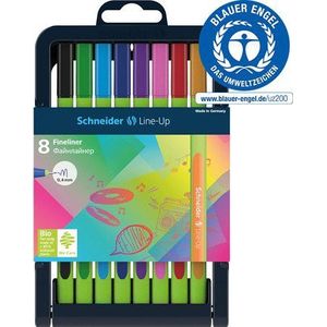 8 Fineliners Schneider Line-Up 0,4 mm assorti