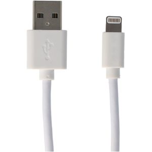 USB-oplaad- en synchronisatiekabel voor iPhone, iPad of iPod met Lightning-connector, wit 2 meter