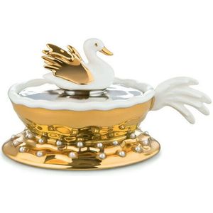 Alessi Fleurs de Jori Narciso - Goud / 7 x 12 cm / Porselein