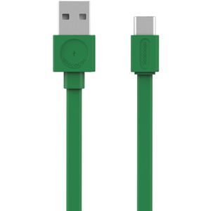 Allocacoc USBCable Flat |USB-C| Green