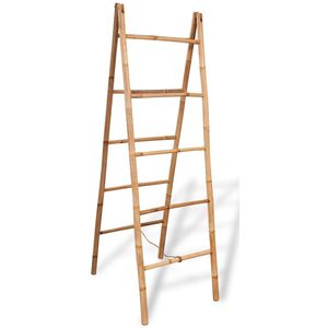 vidaXL-Dubbele-handdoekenladder-met-5-tredes-50x160-cm-bamboe