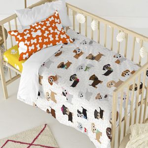 Happy Friday Duvet cover set 2 pieces Dogs 115x145 cm (Cot bed) Multicolor