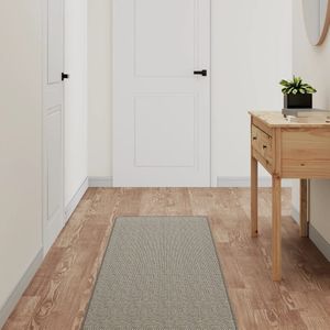 vidaXL-Tapijtloper-50x200-cm-sisal-look-zilverkleurig