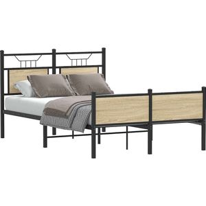 Bedframe zonder matras hout sonoma eikenkleurig 120x190 cm