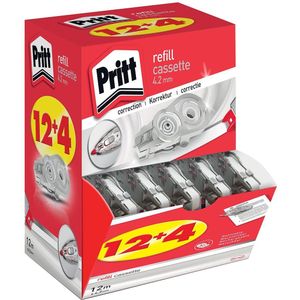 Pritt vulling voor correctieroller Refill Flex 4,2 mm x 12 m, doos 12 + 4 gratis