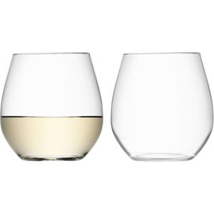 L.S.A. - Wine Wijnglas Wit 370 ml Set van 2 Stuks - Transparant / Glas