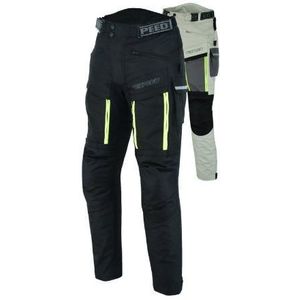 Motorbroek - Zwart - Waterdicht Cordura - CE-gecertificeerde Bescherming