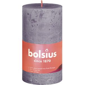 Bolsius - Rustiek Shine stompkaars 100/50 Frosted Lavender