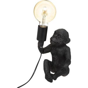 Atmosphera Tafellamp Black Monkey 16,5x15x24,5cm - Zwart - E27