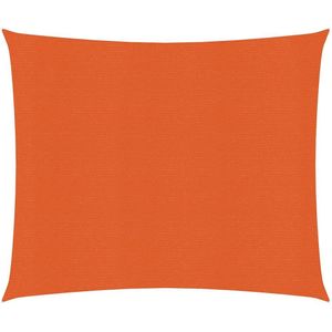 Zonnezeil 160 g/m 3,6x3,6 m HDPE oranje