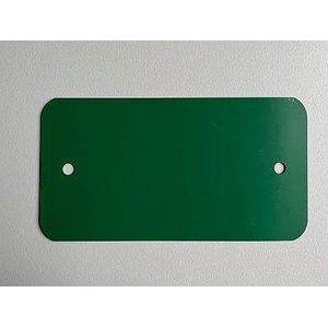 Klika - Label metaal 65x120 mm groen 2 gaten