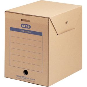 Elba Maxi Tric System archiefdoos, formaat 23,6 x 33,3 x 30,8 cm, beige/vanille 6 stuks