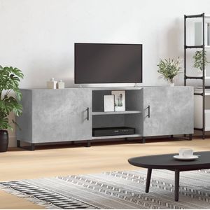 Tv-meubel 150x30x50 cm bewerkt hout betongrijs