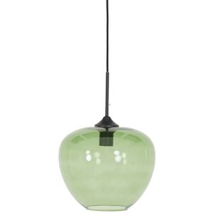Light & Living Hanglamp Mayson - Glas Groen - Ø30cm - Modern - Hanglampen Eetkame - Slaapkame
