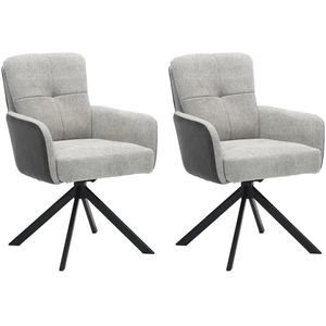 RV Design Eetkamerstoel Fred - Ecru (set van 2 stoelen)