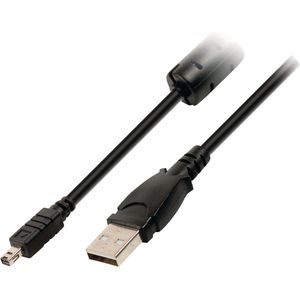 USB 2.0 Kabel USB A Male - Minolta 8-Pins Male 2.00 m Zwart Valueline