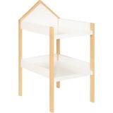 Atmosphera Kids Baby commode - 75x55x117cm - Wit/Naturel