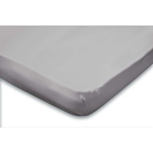 Topper Hoeslaken Jersey Katoen Stretch - licht grijs 90x210/220 - 100x200cm - 1 Persoons