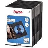 Hama DVD Slim Box Zwart 25Pak