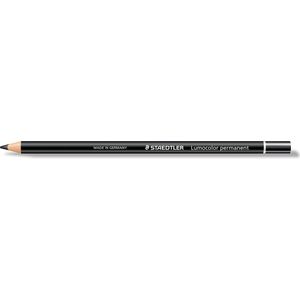 Staedtler potlood Lumocolor permanent glasochrom, zwart 12 stuks