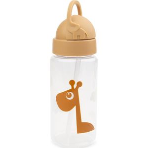 Done by Deer Friends drinkbeker met rietje - Raffi Mustard