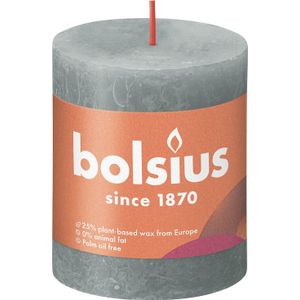 Bolsius - Rustiek stompkaars 80/68 Eucalyptus Green
