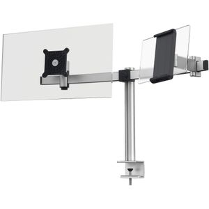 Durable monitor tafelbeugel - Zilver - 1 scherm en 1 tablet