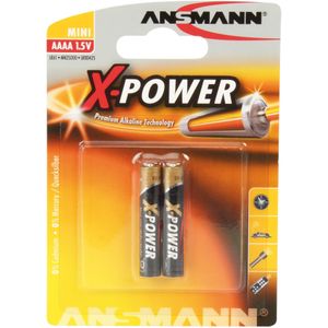 Ansmann X-Power AAA - 1x 2 Wegwerpbatterij Alkaline