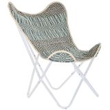 Tuinstoel DKD Home Decor Blauw Wit Groen Ijzer 74 x 65 x 90 cm