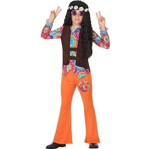 Kostuums voor Kinderen Hippie Oranje (2 Pcs) Maat 3-4 Jaar